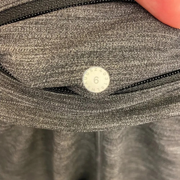 Lululemon Speed Up Tight Leggings 28 " Heathered Black Size 6 - Picture 7 of 7